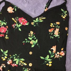 Cute Black flower top